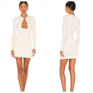 Camila Coelho Amelie Mini Dress in Beige Small
